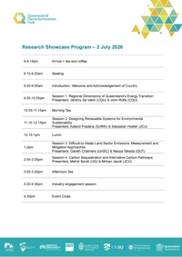 2 July Research Showcase Program